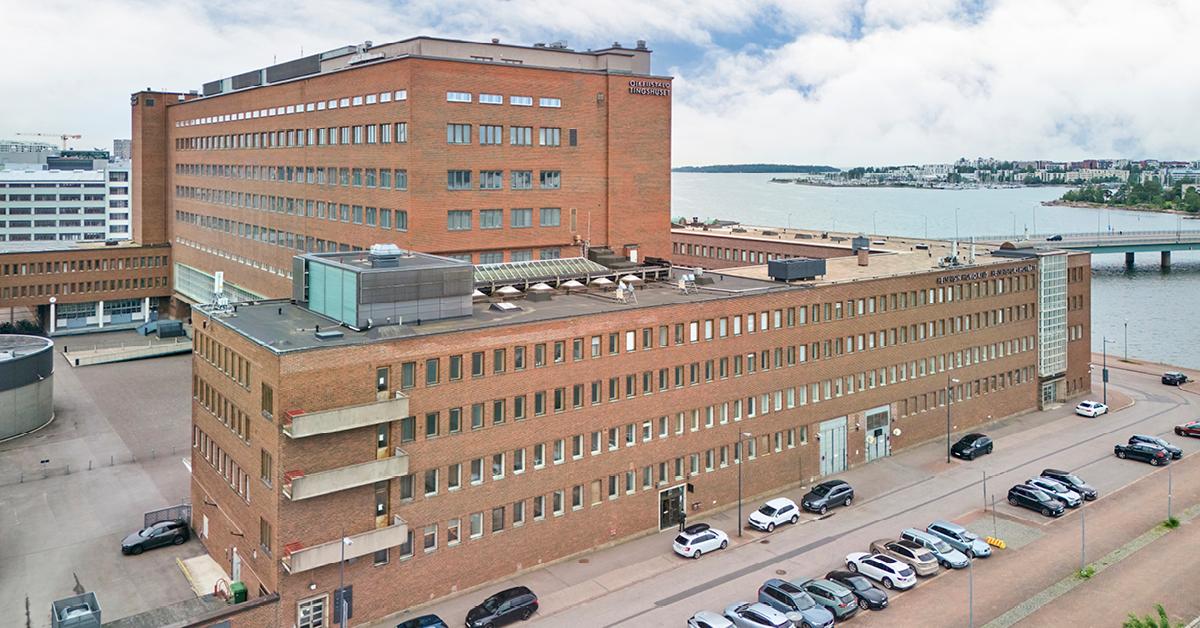 Oikeustalo Salmisaari Helsinki yleiskuva